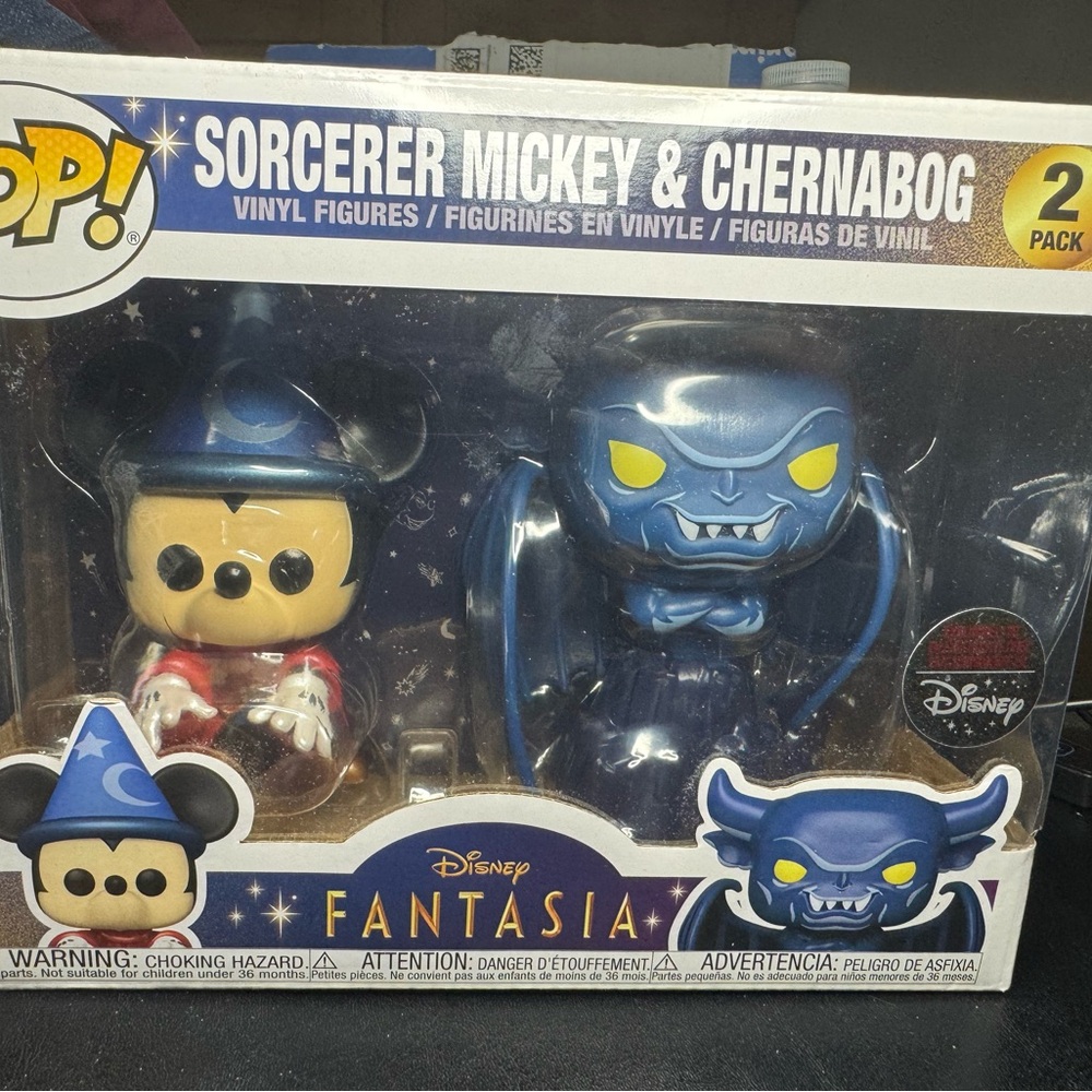 Disney Fantasia Sorcerer Mickey and Chernabog Figures